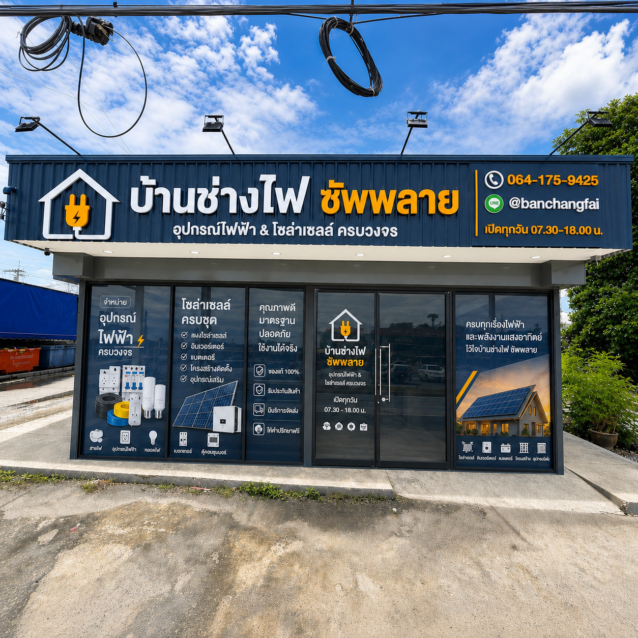 ตัวอย่างผลงานป้ายพลาสวูด อะคริลิค และสแตนเลส ลำดับที่ 2
